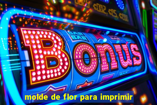 molde de flor para imprimir